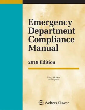 McNew |  Emergency Department Compliance Manual: 2019 Edition | Buch |  Sack Fachmedien