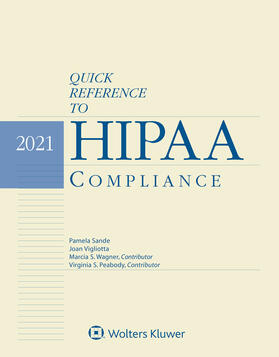 Sande / Vigliotta |  Quick Reference to HIPAA Compliance | Buch |  Sack Fachmedien