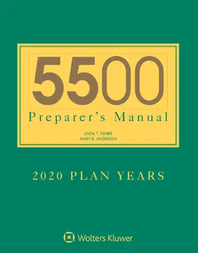 Fisher / Andersen |  5500 Preparer's Manual for 2020 Plan Years | Buch |  Sack Fachmedien