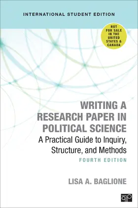 Baglione |  Writing a Research Paper in Political Science | Buch |  Sack Fachmedien