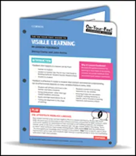 Hattie / Clarke |  The On-Your-Feet Guide to Visible Learning | Loseblattwerk |  Sack Fachmedien