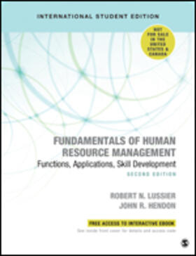 Hendon / Lussier |  Fundamentals of Human Resource Management - International Student Edition | Buch |  Sack Fachmedien