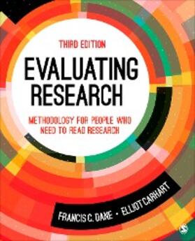 Dane / Carhart |  Evaluating Research | eBook | Sack Fachmedien
