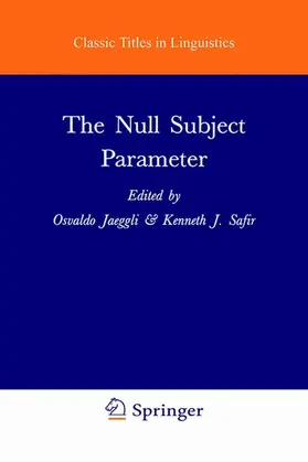 Safir / Jaeggli |  The Null Subject Parameter | Buch |  Sack Fachmedien