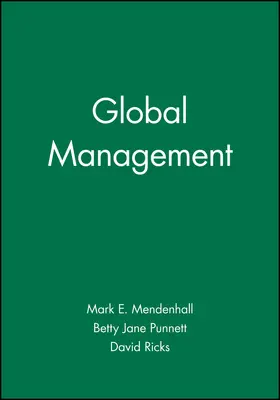 Mendenhall / Punnett / Ricks |  Global Management | Buch |  Sack Fachmedien