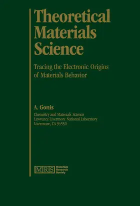 Gonis |  Theoretical Materials Science | Buch |  Sack Fachmedien