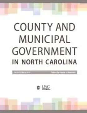 Bluestein |  County and Municipal Government in North Carolina | Buch |  Sack Fachmedien