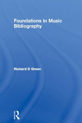 Green |  Foundations in Music Bibliography | Buch |  Sack Fachmedien