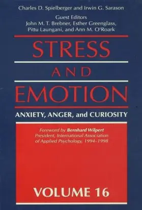 Spielberger / Sarason |  Stress And Emotion | Buch |  Sack Fachmedien