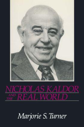 Turner |  Nicholas Kaldor and the Real World | Buch |  Sack Fachmedien