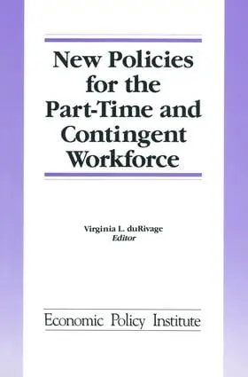 DuRivage |  New Policies for the Part-time and Contingent Workforce | Buch |  Sack Fachmedien