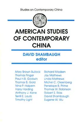 Shambaugh |  American Studies of Contemporary China | Buch |  Sack Fachmedien