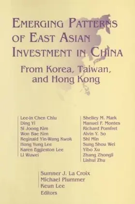 Croix |  Emerging Patterns of East Asian Investment in China | Buch |  Sack Fachmedien