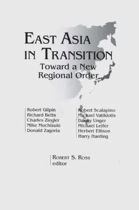 Ross |  East Asia in Transition | Buch |  Sack Fachmedien