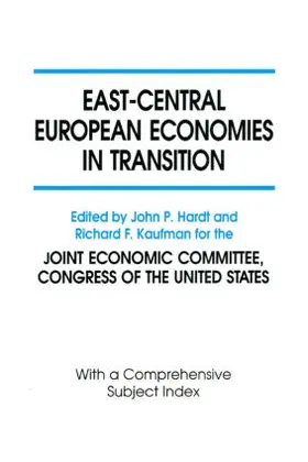 Hardt / Kaufman |  East-Central European Economies in Transition | Buch |  Sack Fachmedien