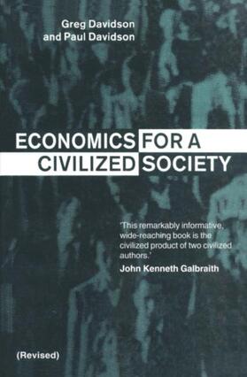 Davidson |  Economics for a Civilized Society | Buch |  Sack Fachmedien