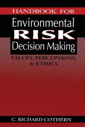 Cothern |  Handbook for Environmental Risk Decision Making | Buch |  Sack Fachmedien