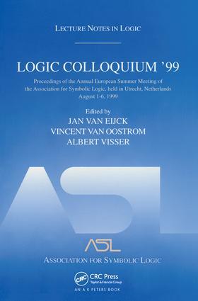 Eijck / Van Eijck / Van Oostrom |  Logic Colloquium '99 | Buch |  Sack Fachmedien