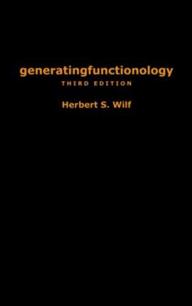 Wilf |  generatingfunctionology | Buch |  Sack Fachmedien