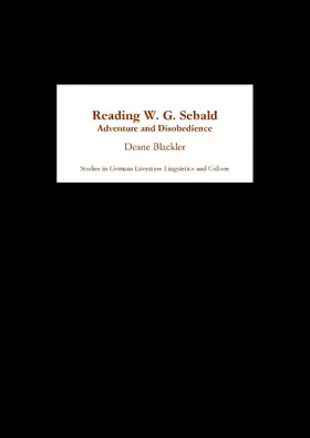 Blackler |  Reading W. G. Sebald | eBook | Sack Fachmedien