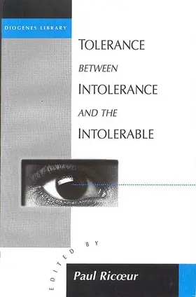 Ricoeur |  Tolerance Between Intolerance and the Intolerable | Buch |  Sack Fachmedien