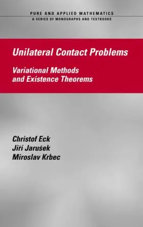 Eck / Jarusek / Krbec |  Unilateral Contact Problems | Buch |  Sack Fachmedien