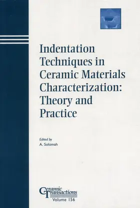 Solomah |  Indentation Techniques in Ceramic Materials Characterization | Buch |  Sack Fachmedien