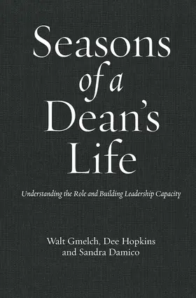 Gmelch / Hopkins / Damico |  Seasons of a Dean's Life | Buch |  Sack Fachmedien