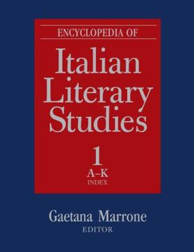 Marrone / Puppa |  Encyclopedia of Italian Literary Studies | Buch |  Sack Fachmedien