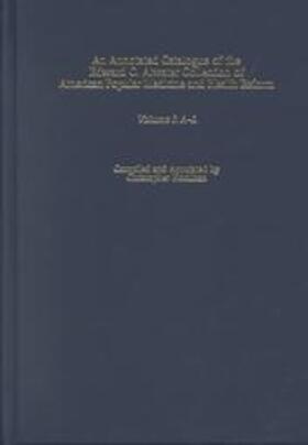 Hoolihan |  An Annotated Catalogue of the Edward C. Atwater Collection of American Popular Medicine and Health Reform | Buch |  Sack Fachmedien