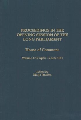 Jansson |  Proceedings of the Long Parliament, Volume 4 | Buch |  Sack Fachmedien