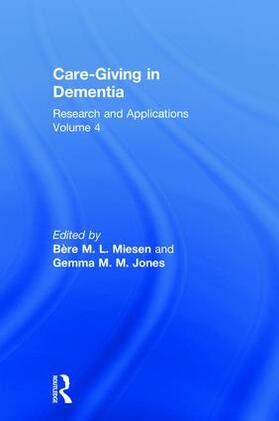 Miesen / Jones |  Care-Giving in Dementia | Buch |  Sack Fachmedien