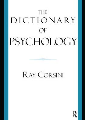 Corsini |  The Dictionary of Psychology | Buch |  Sack Fachmedien