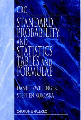 Zwillinger / Kokoska |  CRC Standard Probability and Statistics Tables and Formulae | Buch |  Sack Fachmedien