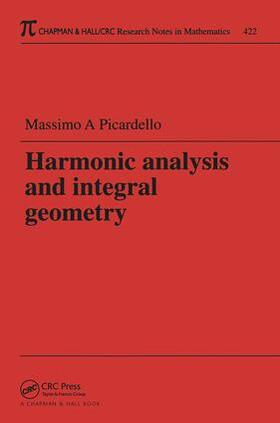 Picardello |  Harmonic Analysis and Integral Geometry | Buch |  Sack Fachmedien