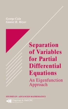 Cain / Meyer |  Separation of Variables for Partial Differential Equations | Buch |  Sack Fachmedien