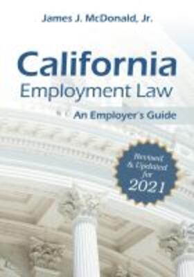 McDonald |  California Employment Law | Buch |  Sack Fachmedien