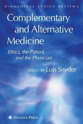 Snyder |  Complementary and Alternative Medicine | Buch |  Sack Fachmedien