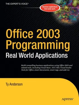 Anderson |  Office 2003 Programming | Buch |  Sack Fachmedien