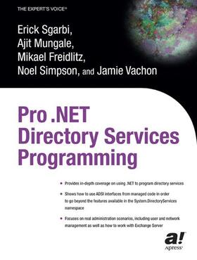 Freidlitz / Sgarbi / Vachon |  Pro .Net Directory Services Programming | Buch |  Sack Fachmedien