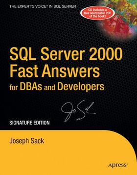 Sack |  SQL Server 2000 Fast Answers for Dbas and Developers, Signature Edition | Buch |  Sack Fachmedien