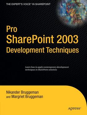 Bruggeman |  Pro SharePoint 2003 Development Techniques | Buch |  Sack Fachmedien