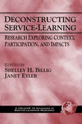 Billig / Eyler |  Deconstructing Service-Learning | Buch |  Sack Fachmedien