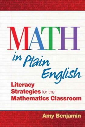 Benjamin |  Math In Plain English | Buch |  Sack Fachmedien