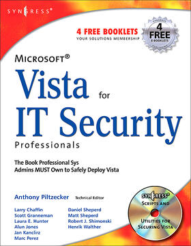 Piltzecker |  Microsoft Vista for IT Security Professionals | Buch |  Sack Fachmedien