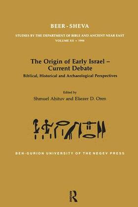 Ahituv / Oren |  The Origin of Early Israel-Current Debate | Buch |  Sack Fachmedien