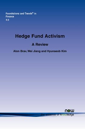 Brav / Jiang / Kim |  Hedge Fund Activism | Buch |  Sack Fachmedien