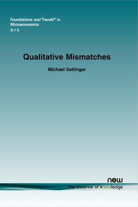 Sattinger |  Qualitative Mismatches | Buch |  Sack Fachmedien