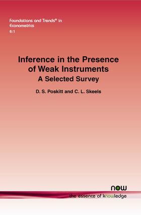 Poskitt / Skeels |  Inference in the Presence of Weak Instruments | Buch |  Sack Fachmedien