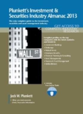 Plunkett |  Plunkett's Investment & Securities Industry Almanac 2013 | Buch |  Sack Fachmedien